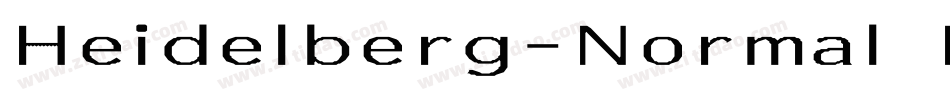Heidelberg-Normal Ex字体转换